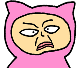 May I wear the pink cute costume? sticker #10028309