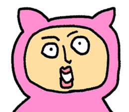 May I wear the pink cute costume? sticker #10028318