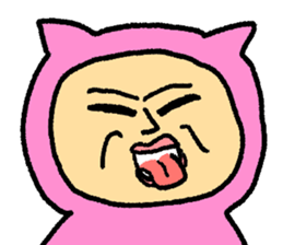 May I wear the pink cute costume? sticker #10028332