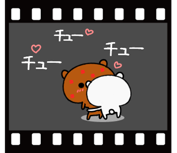 Bear's love story sticker #10028518