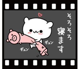 Bear's love story sticker #10028549