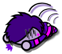Purple Joker robot sticker #10028625