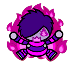 Purple Joker robot sticker #10028633