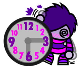 Purple Joker robot sticker #10028637