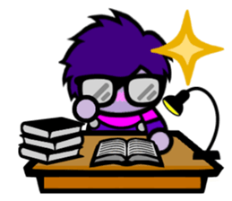 Purple Joker robot sticker #10028638
