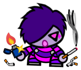 Purple Joker robot sticker #10028640
