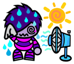 Purple Joker robot sticker #10028642