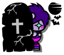 Purple Joker robot sticker #10028646