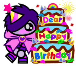 Purple Joker robot sticker #10028650