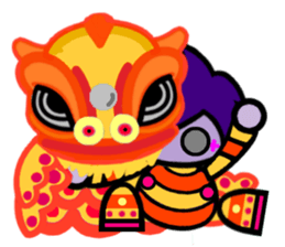 Purple Joker robot sticker #10028651