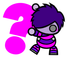Purple Joker robot sticker #10028652