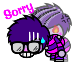 Purple Joker robot sticker #10028653