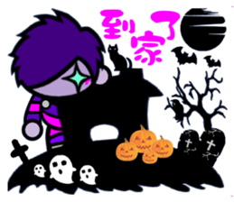 Purple Joker robot sticker #10028656
