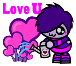 Purple Joker robot sticker #10028657