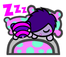 Purple Joker robot sticker #10028659