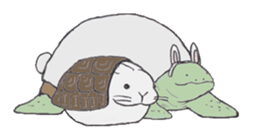 Realistic Hare and Tortoise sticker #10029032