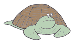 Realistic Hare and Tortoise sticker #10029047