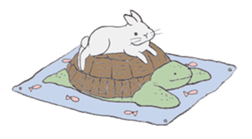 Realistic Hare and Tortoise sticker #10029051
