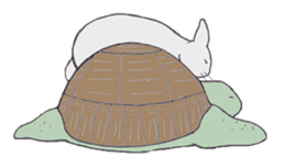 Realistic Hare and Tortoise sticker #10029054