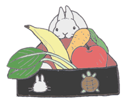 Realistic Hare and Tortoise sticker #10029060