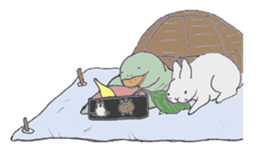 Realistic Hare and Tortoise sticker #10029061