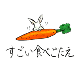 light-colored rabbit sticker #10029387