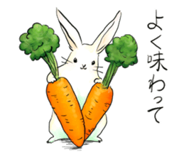 light-colored rabbit sticker #10029397