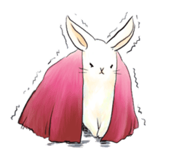 light-colored rabbit sticker #10029402