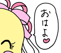 Lovely yellow children4 sticker #10029504