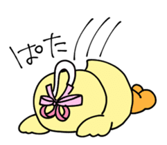 Lovely yellow children4 sticker #10029512