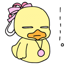 Lovely yellow children4 sticker #10029522