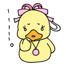 Lovely yellow children4 sticker #10029523