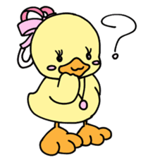 Lovely yellow children4 sticker #10029524