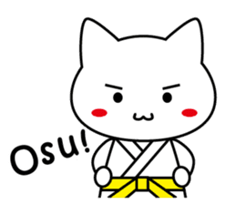 Martial arts uniformed CAT(English ver.) sticker #10029784