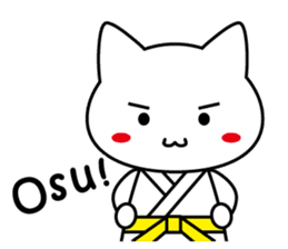 Martial arts uniformed CAT(English ver.) sticker #10029784