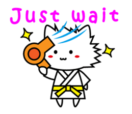 Martial arts uniformed CAT(English ver.) sticker #10029787