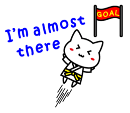 Martial arts uniformed CAT(English ver.) sticker #10029796