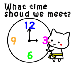 Martial arts uniformed CAT(English ver.) sticker #10029800