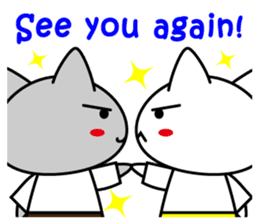 Martial arts uniformed CAT(English ver.) sticker #10029808
