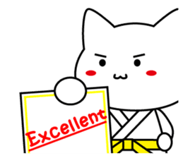 Martial arts uniformed CAT(English ver.) sticker #10029816