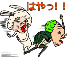 Rabbit? and turtle? sticker #10029951