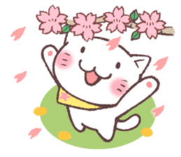 Sticker of spring cat sticker #10030370