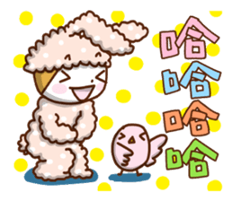 Cute rabbit of Chinese. sticker #10031094
