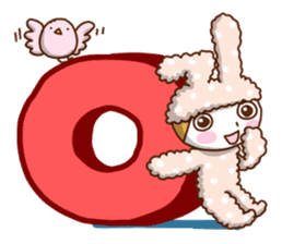 Cute rabbit of Chinese. sticker #10031110