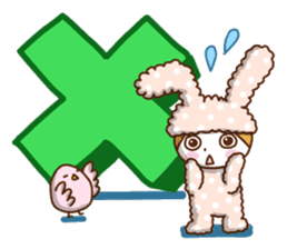 Cute rabbit of Chinese. sticker #10031111