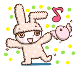 Cute rabbit of Chinese. sticker #10031113