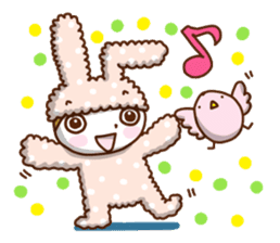Cute rabbit of Chinese. sticker #10031113