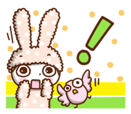 Cute rabbit of Chinese. sticker #10031114