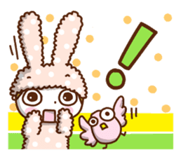 Cute rabbit of Chinese. sticker #10031114