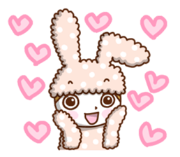 Cute rabbit of Chinese. sticker #10031115